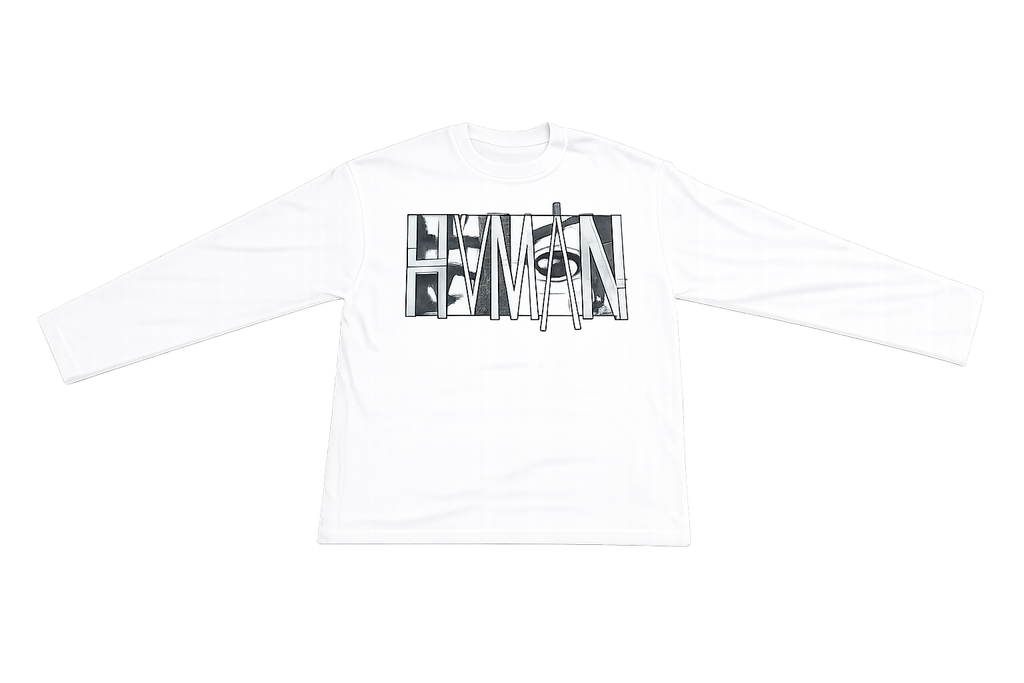 HVMAN EYEZ LONGSLEEVE WHT PODpartner