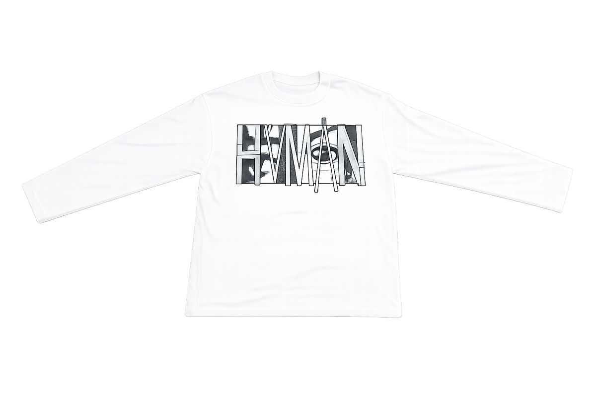 HVMAN EYEZ LONGSLEEVE WHT PODpartner