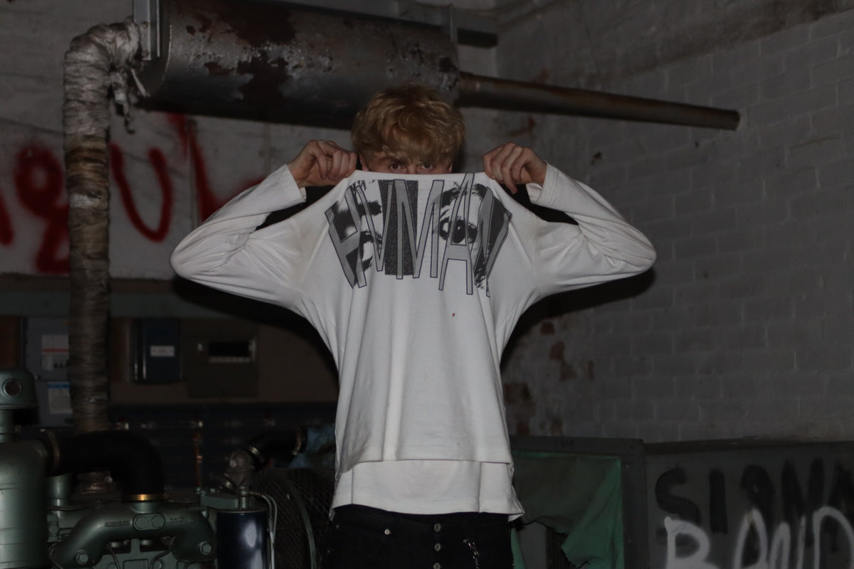 HVMAN EYEZ LONGSLEEVE WHT PODpartner
